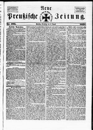 Neue preußische Zeitung vom 12.08.1851