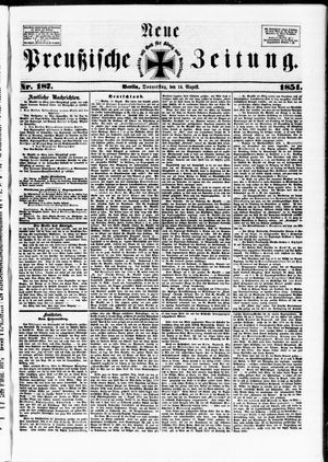 Neue preußische Zeitung vom 14.08.1851