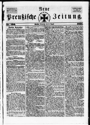 Neue preußische Zeitung vom 24.08.1851