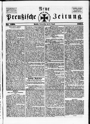 Neue preußische Zeitung vom 28.08.1851