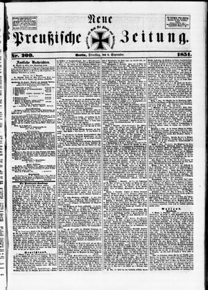 Neue preußische Zeitung vom 09.09.1851
