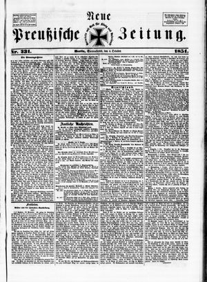 Neue preußische Zeitung vom 04.10.1851