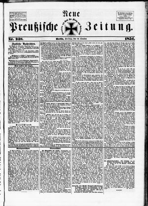 Neue preußische Zeitung vom 24.10.1851