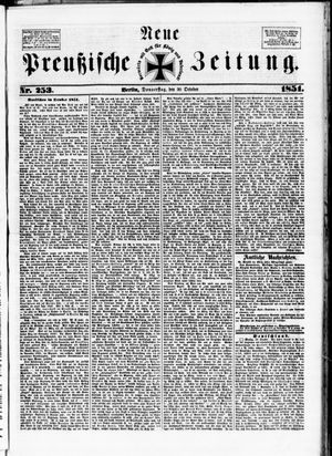 Neue preußische Zeitung vom 30.10.1851