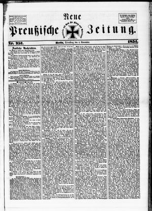 Neue preußische Zeitung vom 04.11.1851