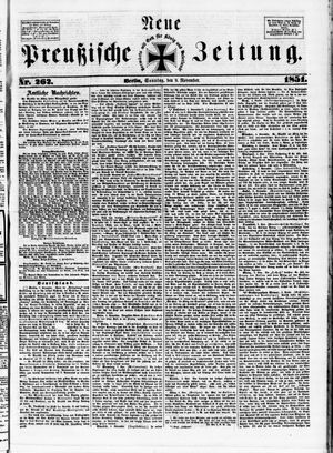 Neue preußische Zeitung vom 09.11.1851