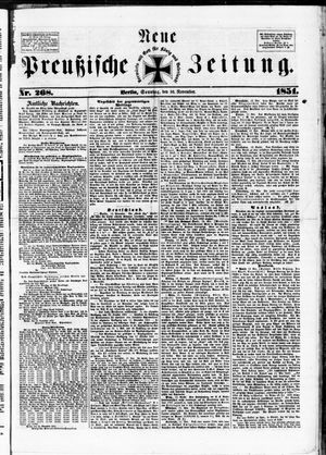 Neue preußische Zeitung vom 16.11.1851