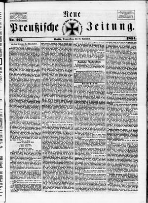 Neue preußische Zeitung on Nov 27, 1851