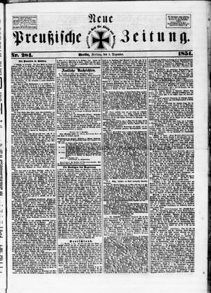 Neue preußische Zeitung vom 05.12.1851
