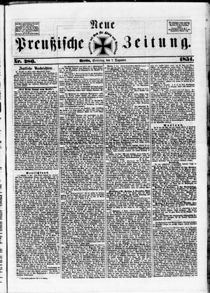 Neue preußische Zeitung vom 07.12.1851
