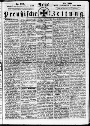 Neue preußische Zeitung vom 11.12.1851