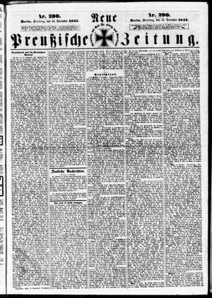 Neue preußische Zeitung vom 12.12.1851