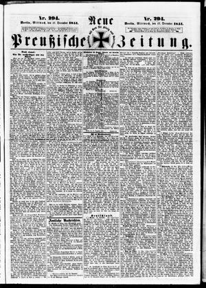 Neue preußische Zeitung on Dec 17, 1851