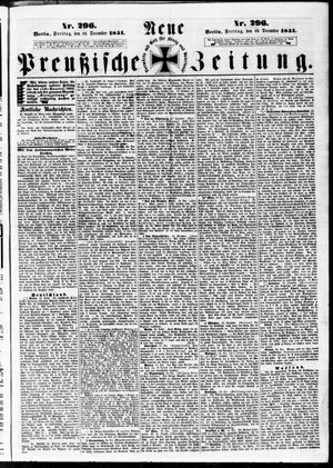 Neue preußische Zeitung vom 19.12.1851