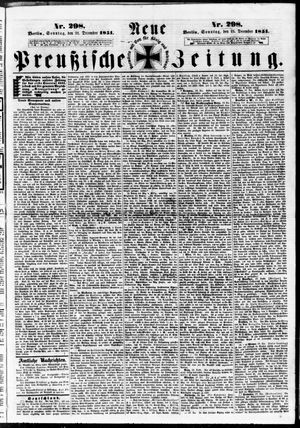Neue preußische Zeitung vom 21.12.1851