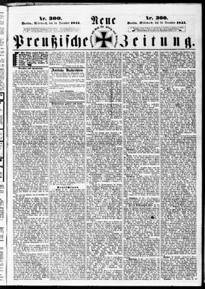 Neue preußische Zeitung vom 24.12.1851