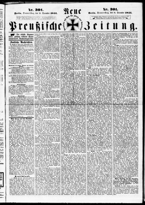 Neue preußische Zeitung on Dec 25, 1851