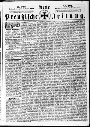 Neue preußische Zeitung vom 28.12.1851