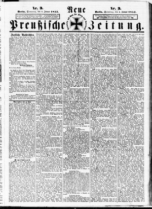 Neue preußische Zeitung vom 04.01.1852