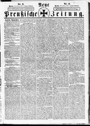 Neue preußische Zeitung vom 06.01.1852