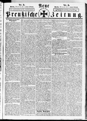 Neue preußische Zeitung vom 07.01.1852