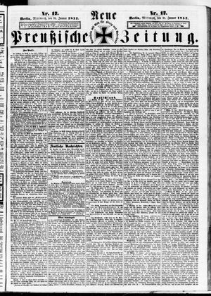 Neue preußische Zeitung vom 21.01.1852