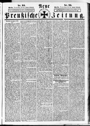 Neue preußische Zeitung vom 29.01.1852