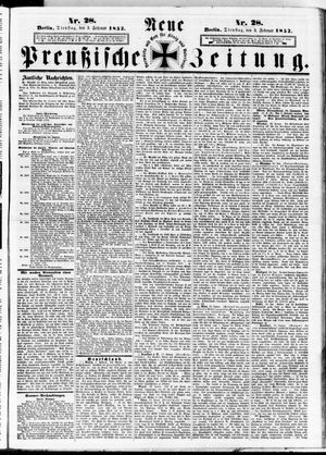 Neue preußische Zeitung vom 03.02.1852