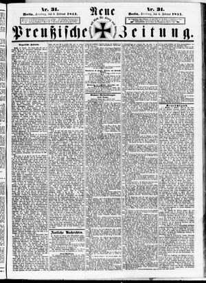 Neue preußische Zeitung vom 06.02.1852