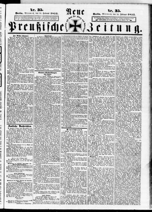 Neue preußische Zeitung vom 11.02.1852