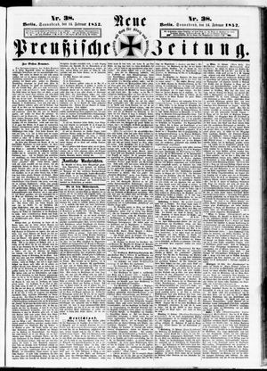 Neue preußische Zeitung vom 14.02.1852