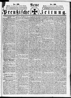 Neue preußische Zeitung vom 17.02.1852