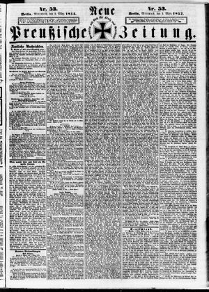 Neue preußische Zeitung vom 03.03.1852