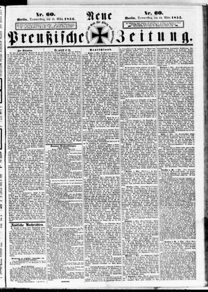Neue preußische Zeitung vom 11.03.1852