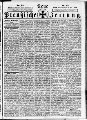 Neue preußische Zeitung vom 13.03.1852