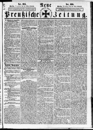 Neue preußische Zeitung vom 16.03.1852