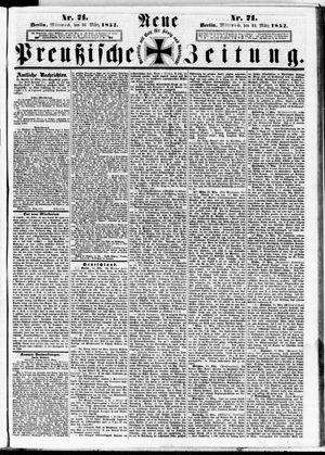 Neue preußische Zeitung vom 24.03.1852