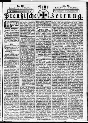Neue preußische Zeitung vom 26.03.1852
