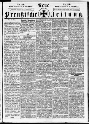 Neue preußische Zeitung vom 28.03.1852