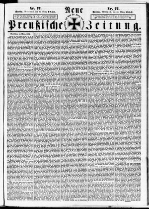 Neue preußische Zeitung vom 31.03.1852