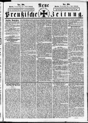 Neue preußische Zeitung vom 01.04.1852