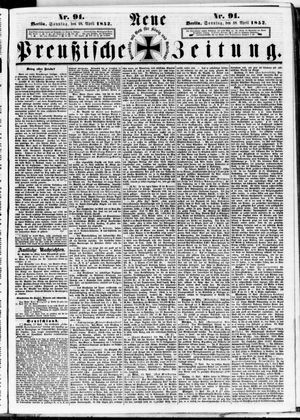 Neue preußische Zeitung vom 18.04.1852
