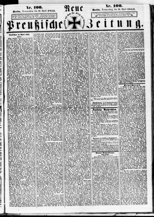 Neue preußische Zeitung vom 29.04.1852
