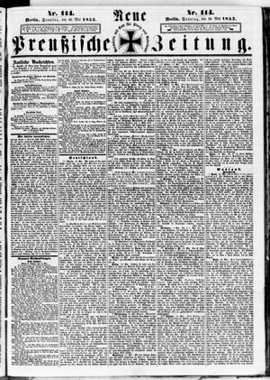 Neue preußische Zeitung vom 16.05.1852