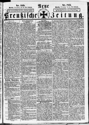 Neue preußische Zeitung vom 18.05.1852