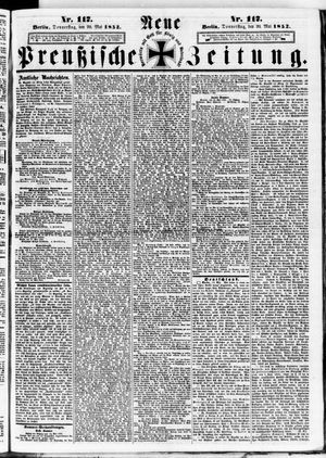 Neue preußische Zeitung vom 20.05.1852