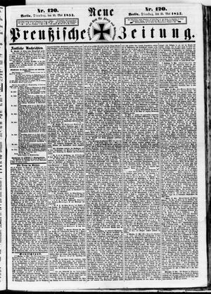 Neue preußische Zeitung vom 25.05.1852