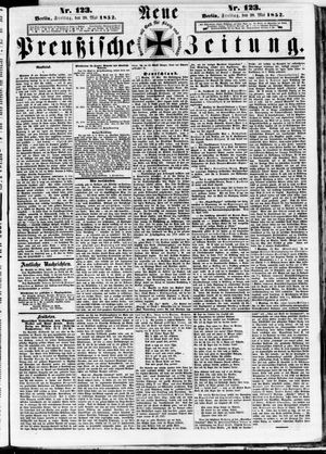 Neue preußische Zeitung vom 28.05.1852