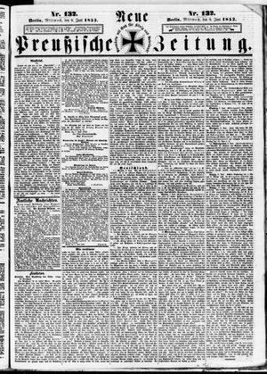 Neue preußische Zeitung vom 09.06.1852