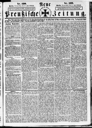 Neue preußische Zeitung vom 17.06.1852